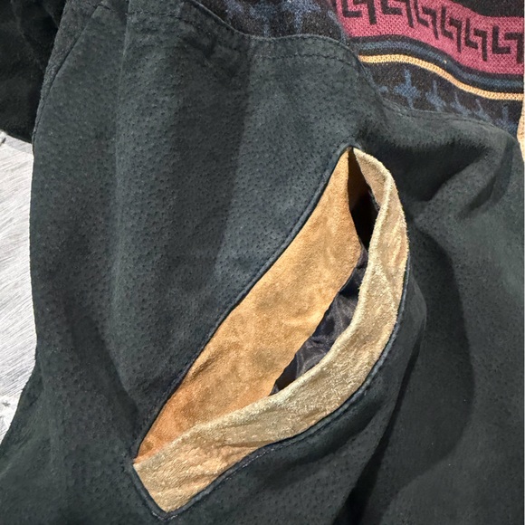 Vintage Aztec Pattern Jacket with Sherpa Lining XL - Picture 11 of 13